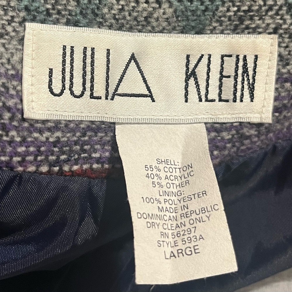 Vintage Julia Klein Aztec Blend - Women's Blazer with Geometric Pattern - Picture 3 of 3